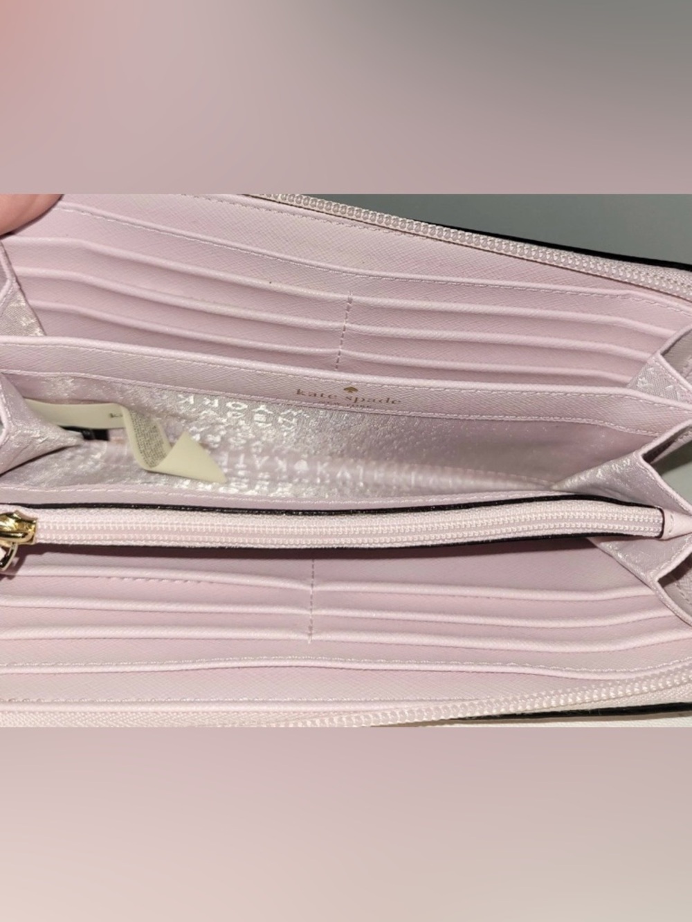 Kate Spade Pink Glitter Dot Continental Wallet - Picture 13 of 16